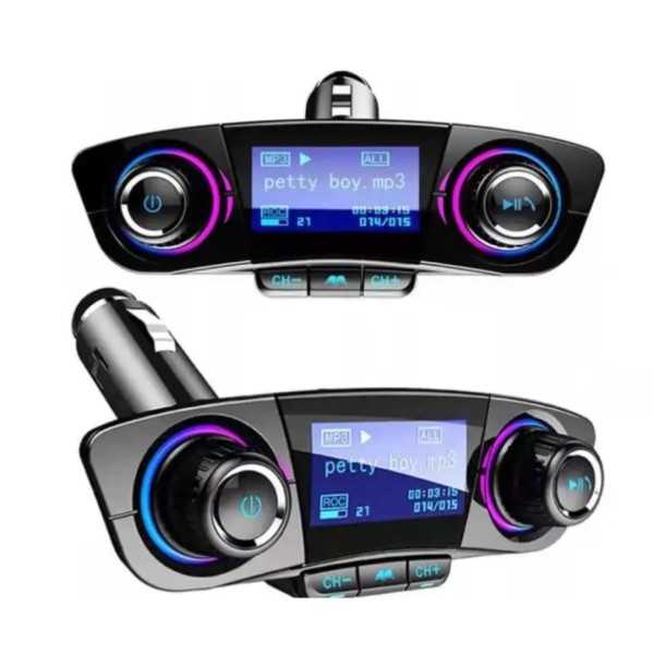 Transmitator auto FM cu MP3 Player, Bluetooth si Functie Incarca