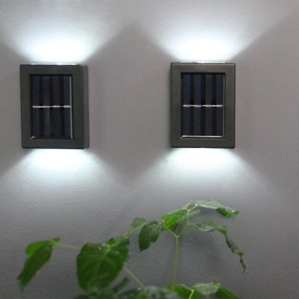 Set 2 Lampi solare LED de perete